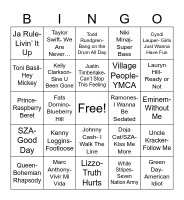 Radio Bingo "X" Marks The Bingo Card