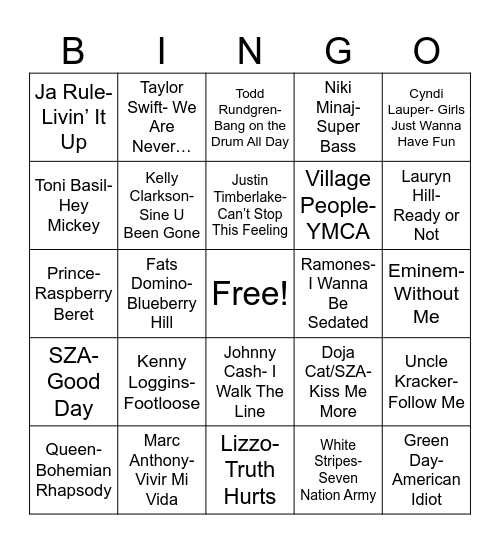 Radio Bingo "X" Marks The Bingo Card