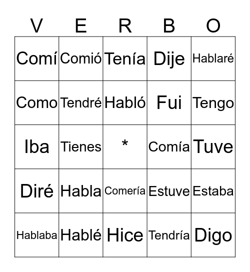Loteria Bingo Card