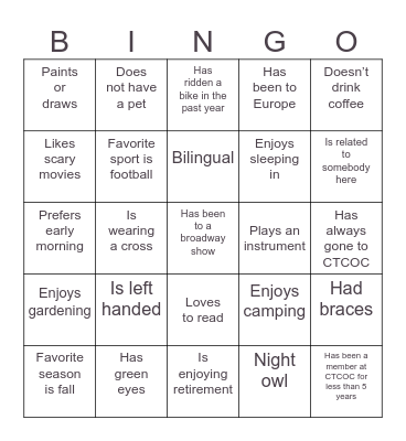 Share your Load BINGO Card