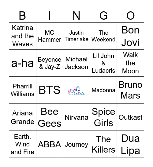 Let's Create Music Bingo! Bingo Card