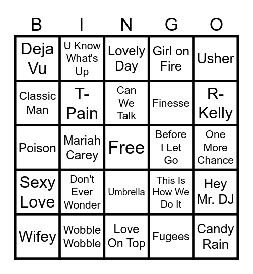 SOUL BISTRO Bingo Card