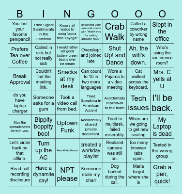 QnT Fun Session 4/4/24 Bingo Card