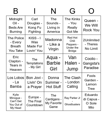Humppa!! Bingo Card