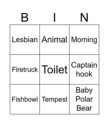 Bingo bongo Bingo Card