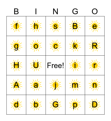 K Solar Eclipse Bingo Card