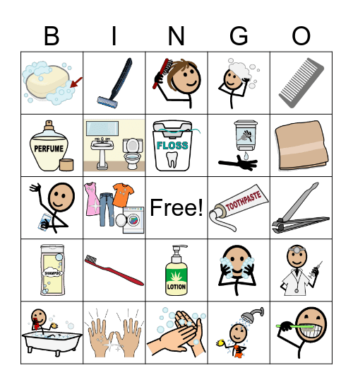 Hygiene Bingo Card