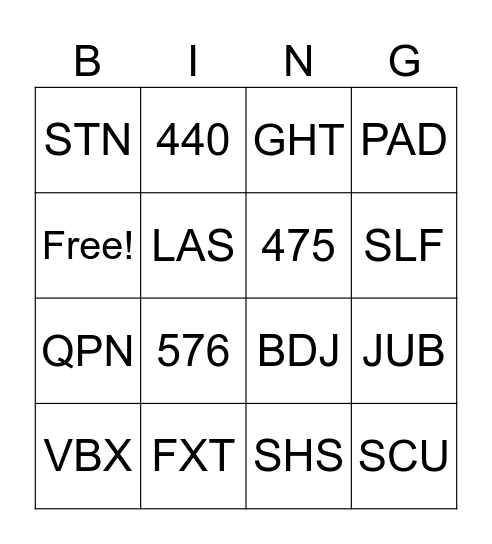 we gaan naar Moviepark Bingo Card