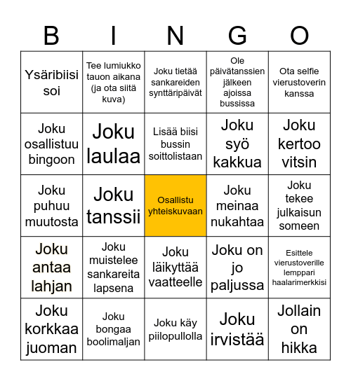 Bingo Card