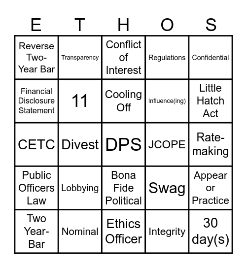Bingo Card