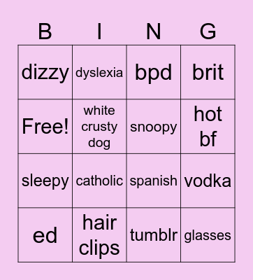 idoru bingo miau Bingo Card