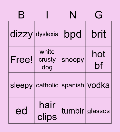 idoru bingo miau Bingo Card