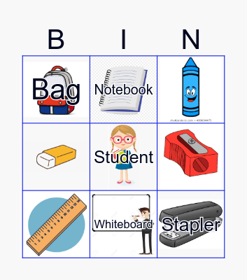 Stationery Bingo Card