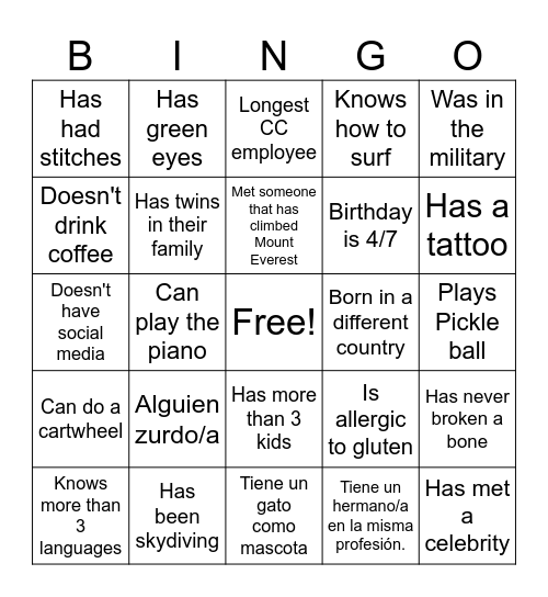 California Closets Q2 Bingo Card