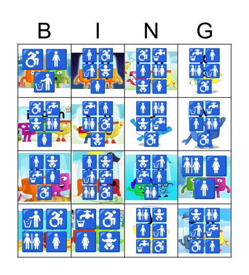 Alphablocks Bingo Phase 3 Bingo Card