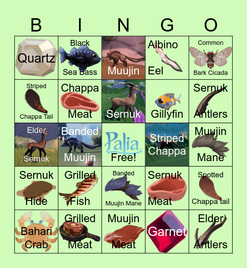 Palia Bingo 🪭Kyoshi🪭 Bingo Card