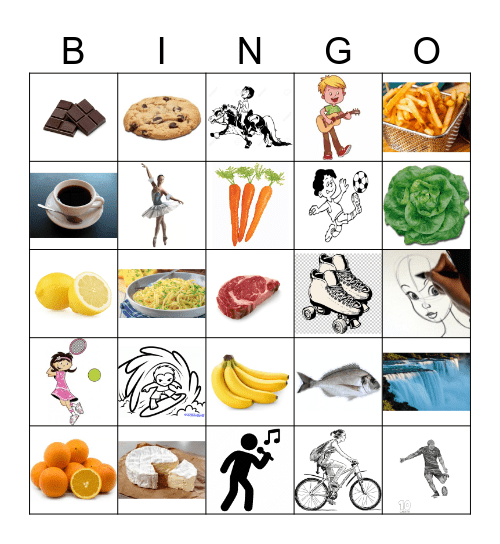 Vocabulary Bingo Card