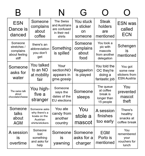 EGM Seville 2024 Bingo Card