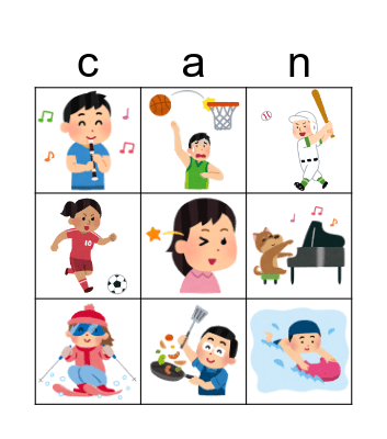 Can you ...? BINGO Card