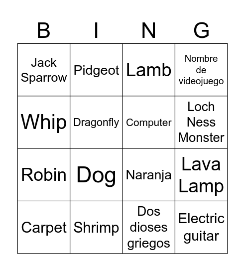 Infinite craft Bingo Card