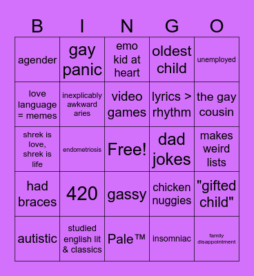 George BINGO Card