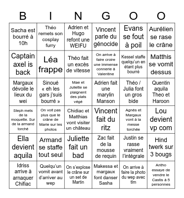 WWWEEEEPPPP Bingo Card