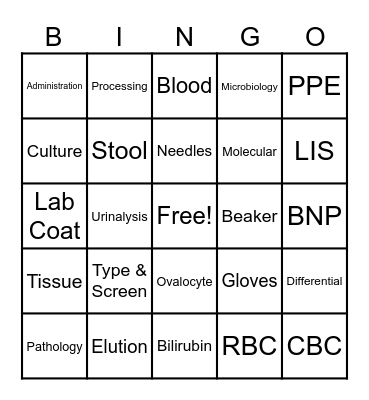 CAVHS The Lab is Everything! Bingo Card