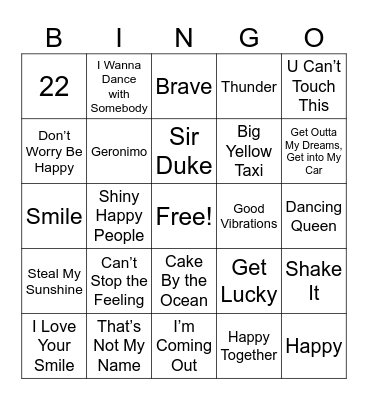 Fun Bingo Card