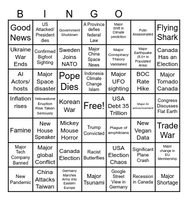 2024 Bingo Card