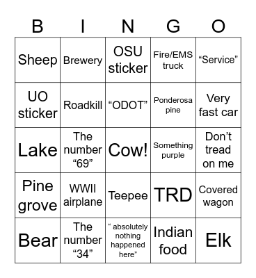 Camille’s BDAY extravaganza Bingo Card