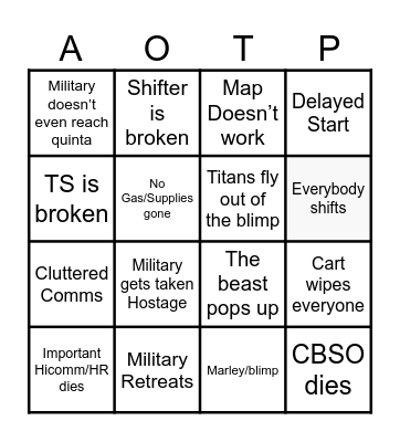 Operation Nxgga123 Bingo Card