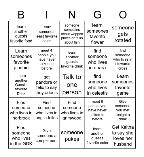 Ball bingo Card