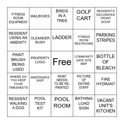 Microsoft Word  Bingo Card