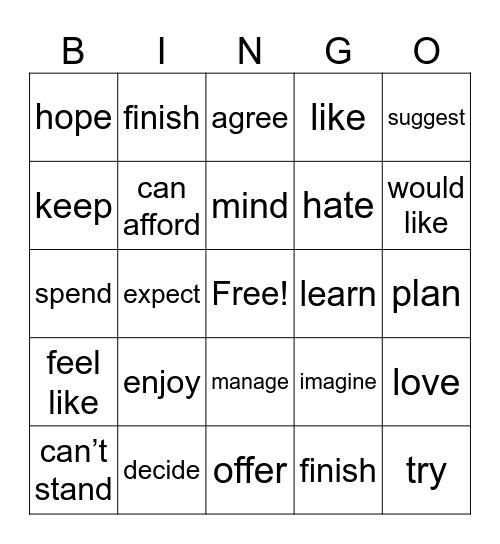 PATTERN Bingo Card