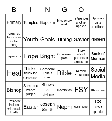 2024 Conference Bingo Card