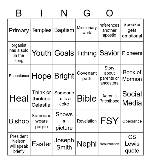 2024 Conference Bingo Card