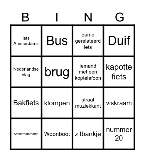 battle Bingo Card