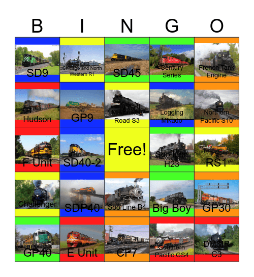 Minnesota's Railroads Bingo Card