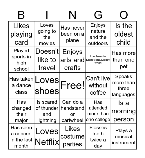 Urban Scholar Bingo Card