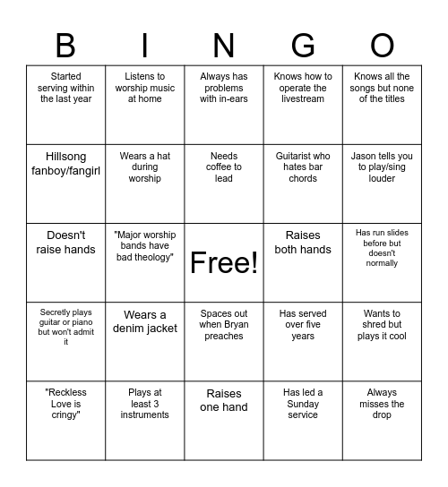 Redemption Worship Team Bingo Card redemption-worship-team-bingo-card
