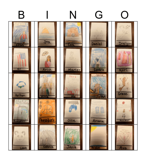 Mrs. Mears 3rd Grade Bingo Card