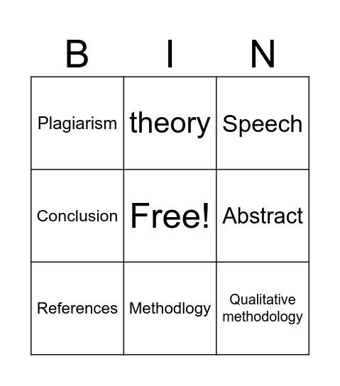 LET'S PLAY Bingo Card