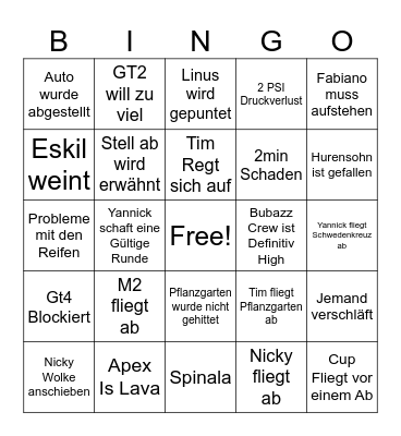 24H Mario Odyssey Bingo Card