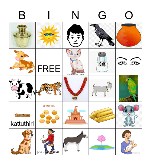 Tamil proverbs Bingo Card