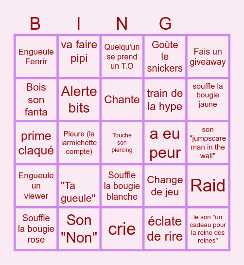 Bingo en carton Bingo Card