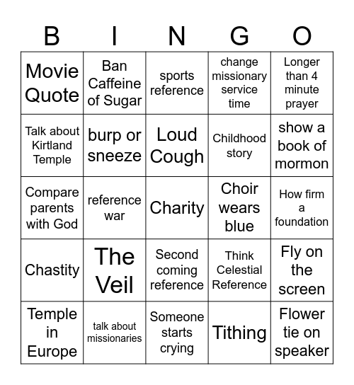 Conference Bingo! Bingo Card