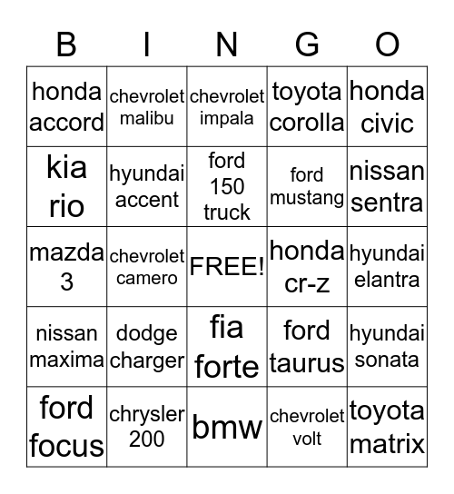 Greek Alphabet Bingo Card