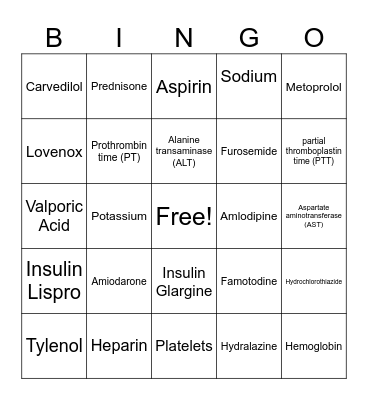 TriCity Bingo Card