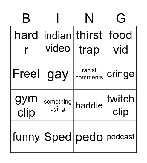 ig reels bingo Card