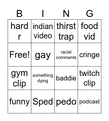 ig reels bingo Card